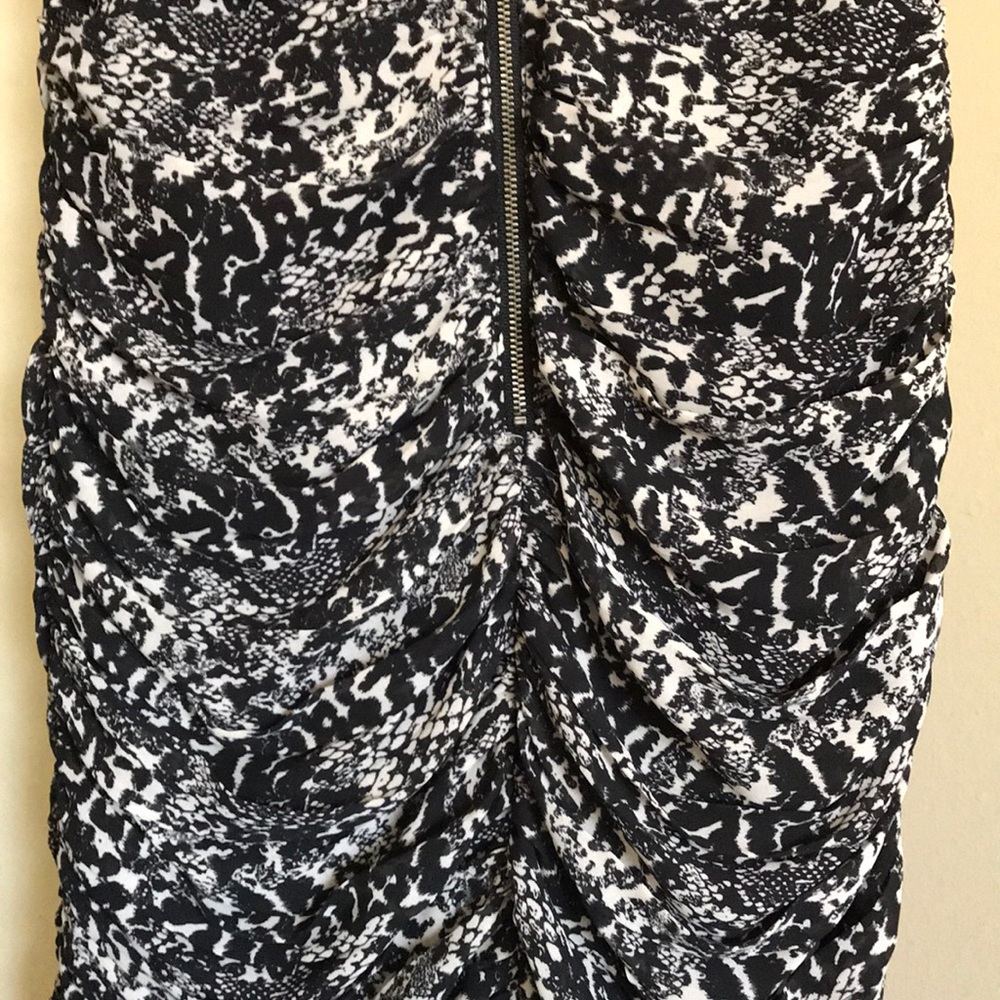 Animal Print Ruffled Cocktail Dress - Picture 7 of 7